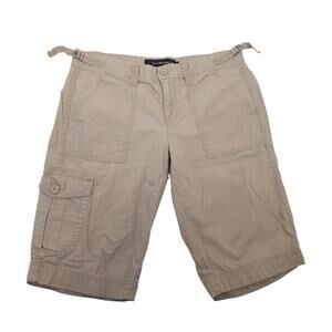 Vintage Y2K Calvin Klein Khaki Tan Low Rise Cargo Bermuda Shorts 8